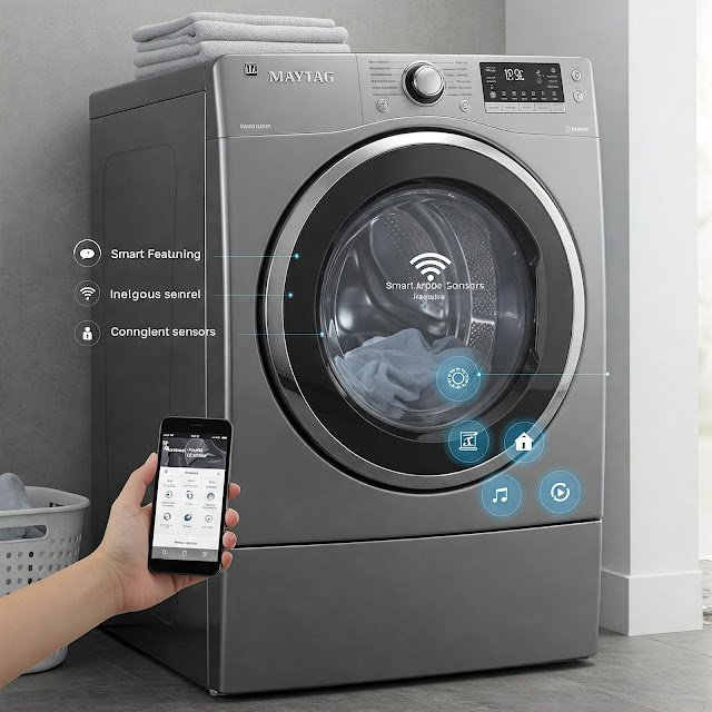 Maytag washing machine with online system