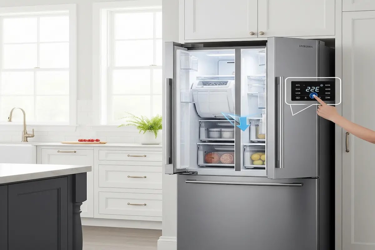 How to reset a Samsung refrigerator ice maker - step-by-step guide
