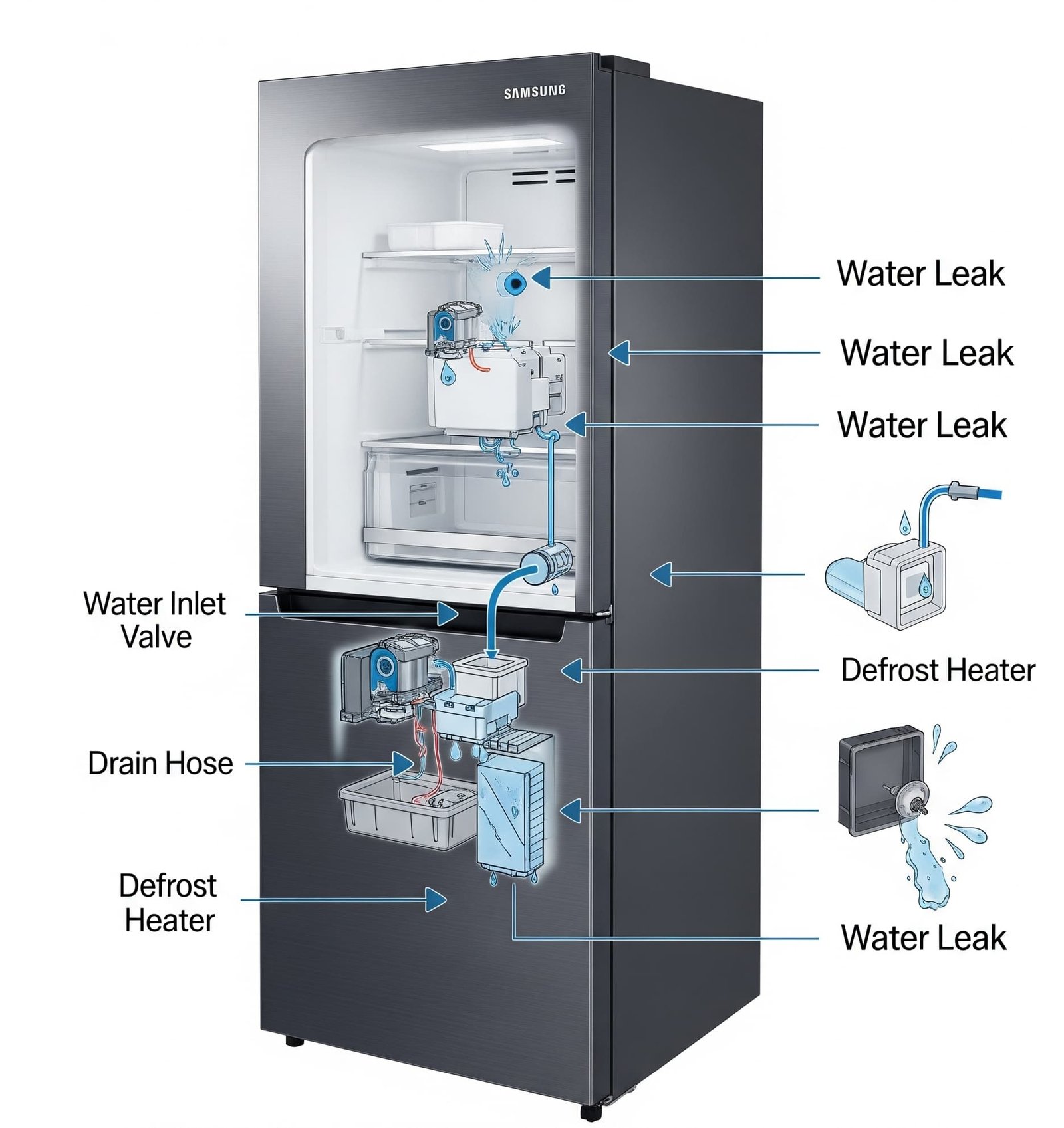 appliance diagnosis or technology concept