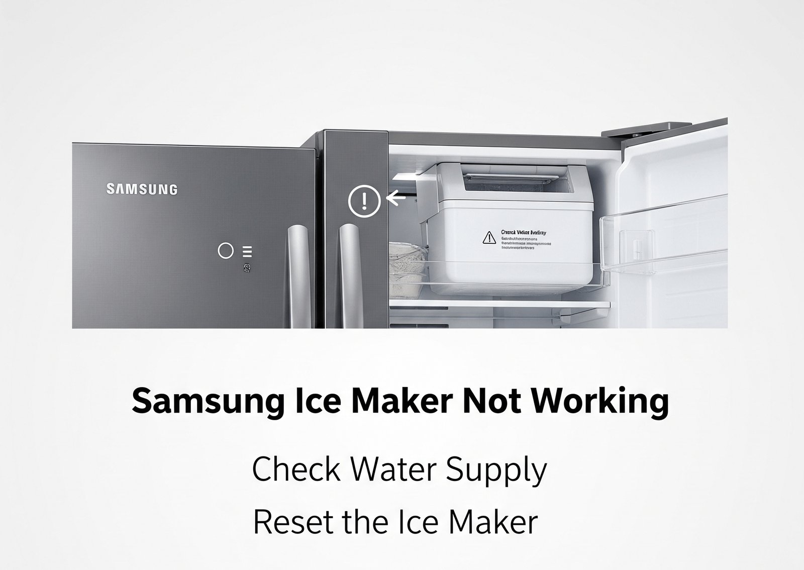 Sumsung Refrigerator appliances or repair concept