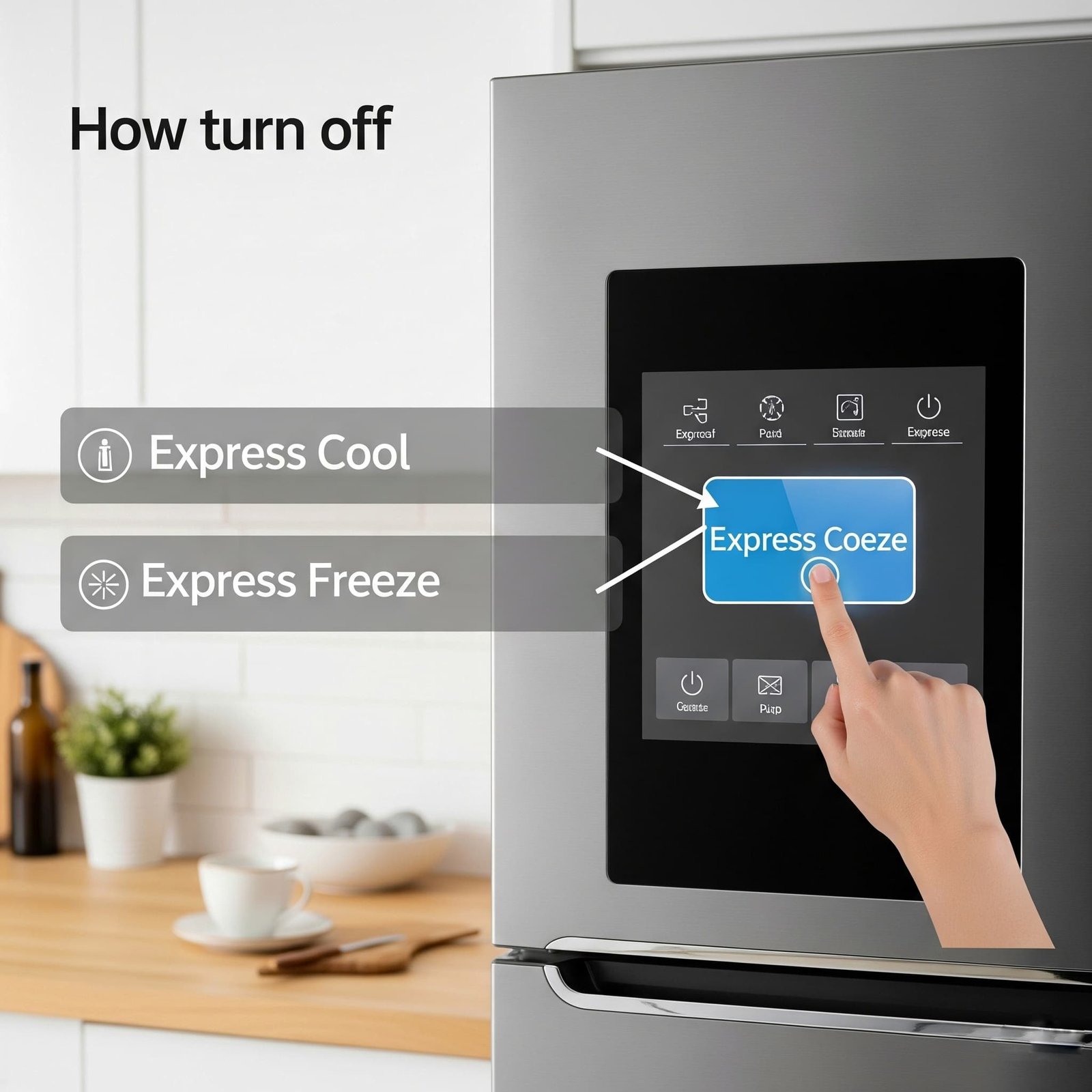 Lg Fridge (Turn Off “Express Cool” and “Express Freeze.)