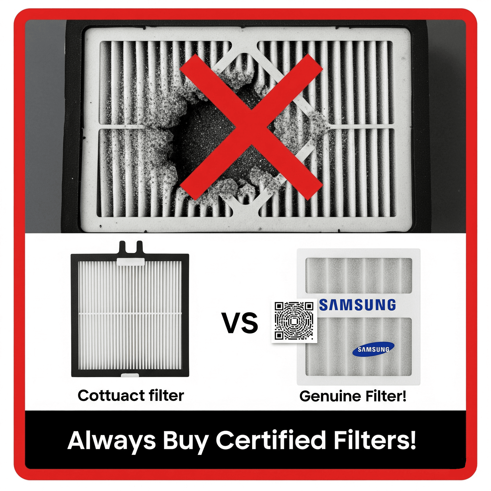 buy the filter with certificate