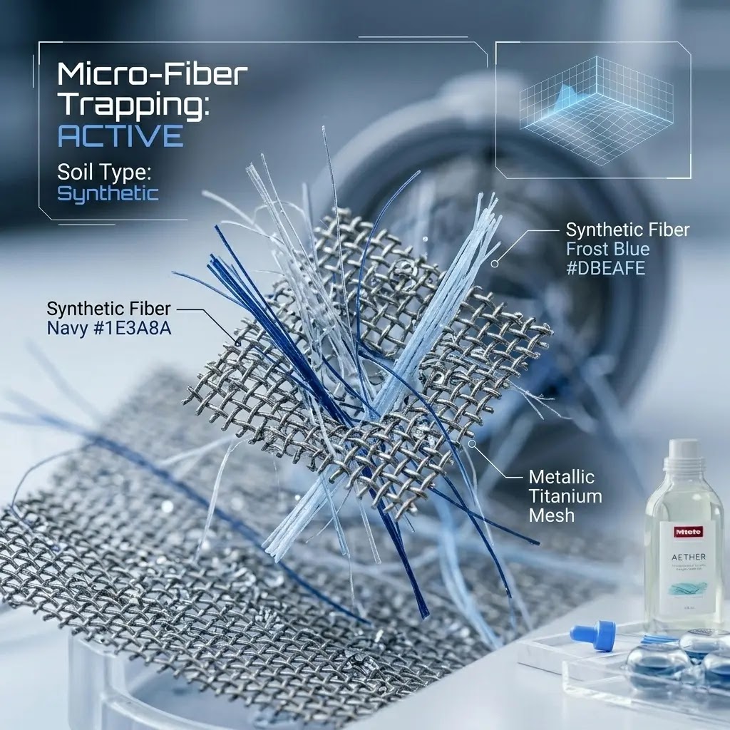 Advanced microplastic fiber filtration system in modern Whirlpool washers.