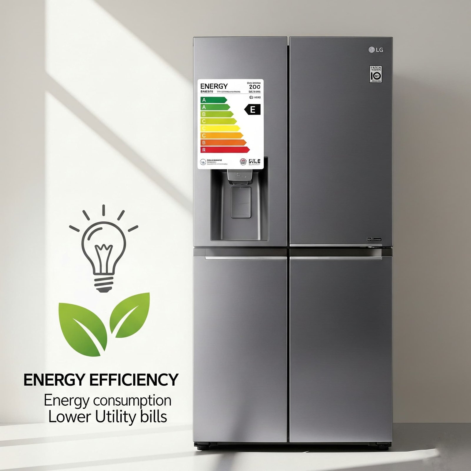 Energy efficieny of Lg fridge low utility bill