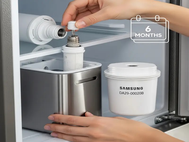 When and how to replace your Samsung fridge water filter for better ice production