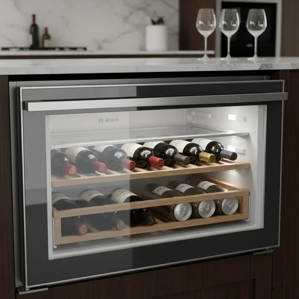 Bosch Series 8 counter-depth refrigerator with dual cooling engines