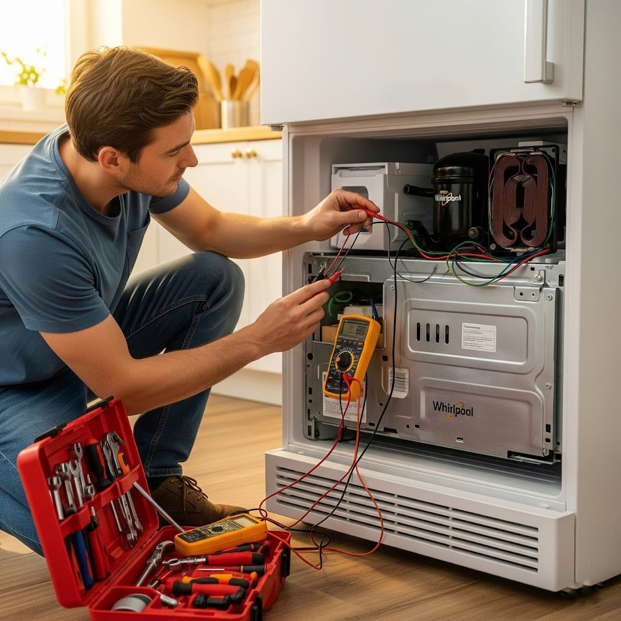 DIY troubleshooting steps for Whirlpool refrigerator noise issues