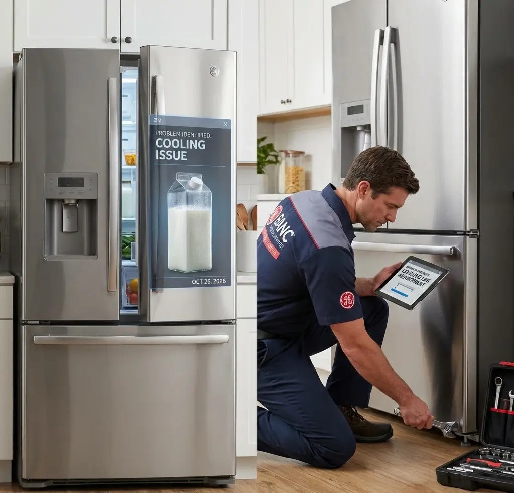 How to fix a GE refrigerator door that won