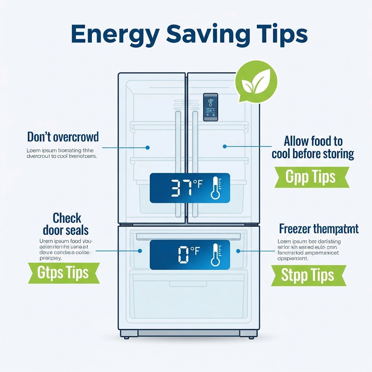 GE refrigerator energy-saving settings