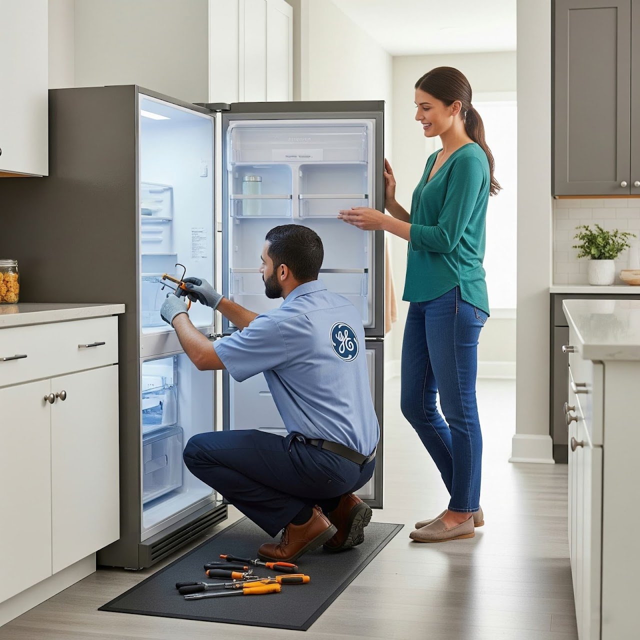 GE refrigerator repair technician service