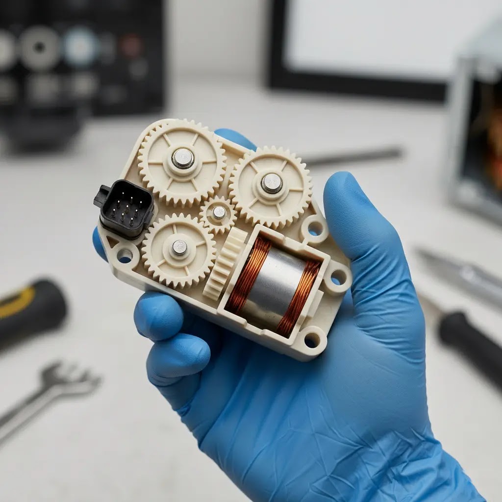 Replacement shift actuator part for Kenmore and Whirlpool washers.