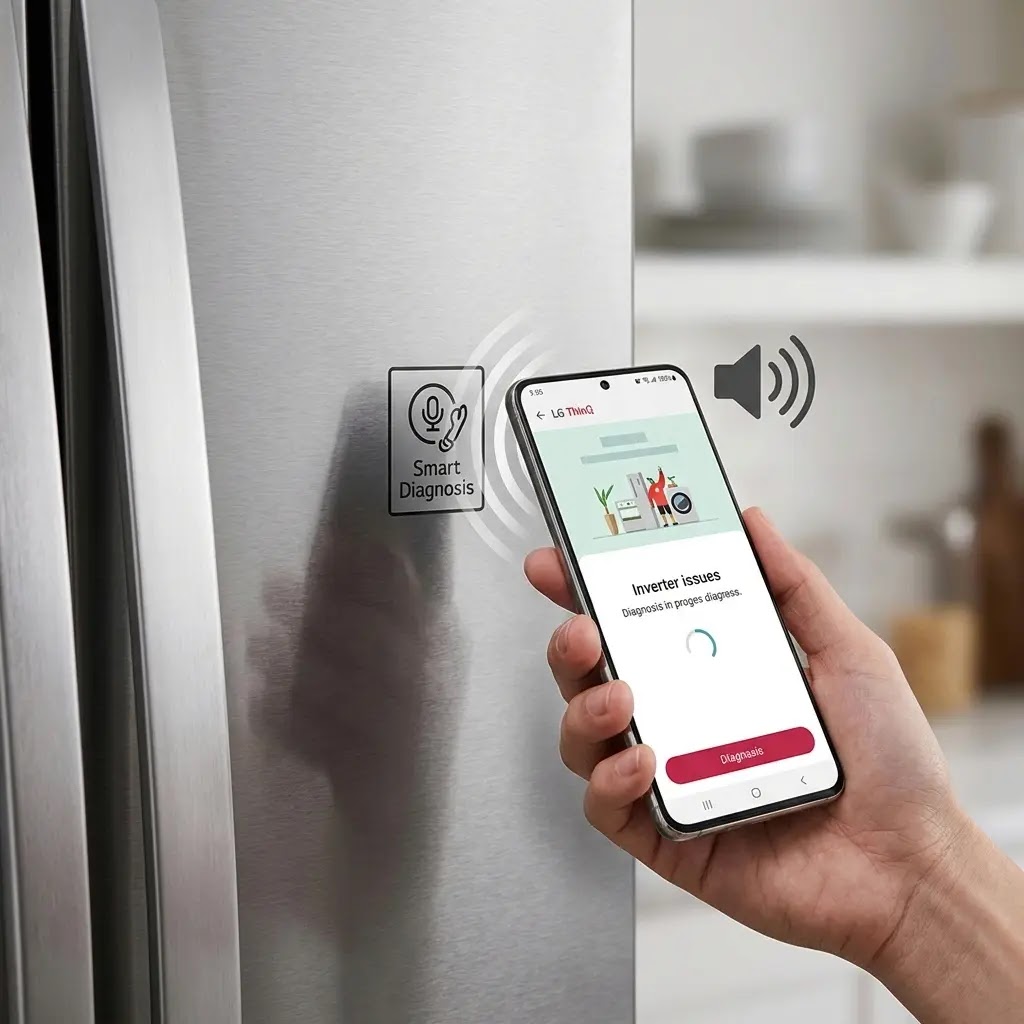 Using LG ThinQ Smart Diagnosis for Inverter issues