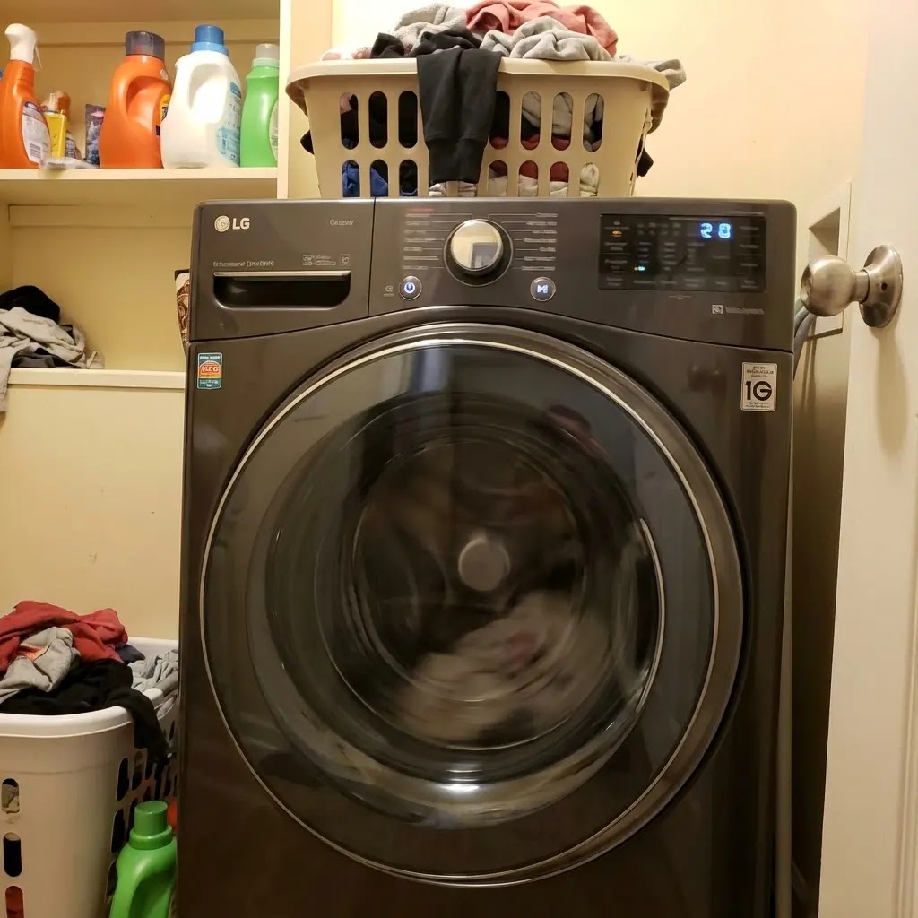 LG washing machine making loud noise during spin cycle