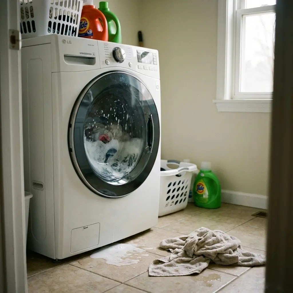LG washing machine not draining water after wash
