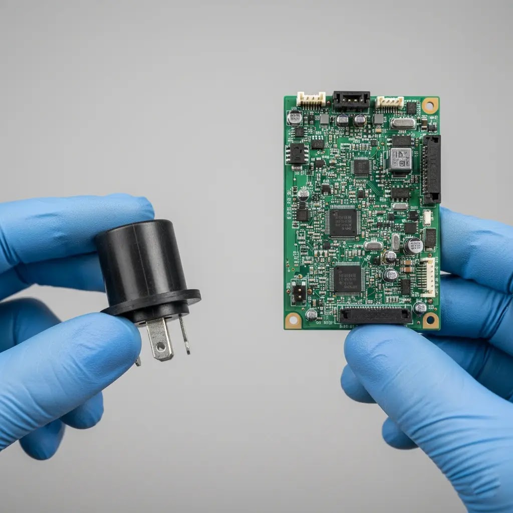Comparison of Bosch and Whirlpool refrigerator parts for repairability