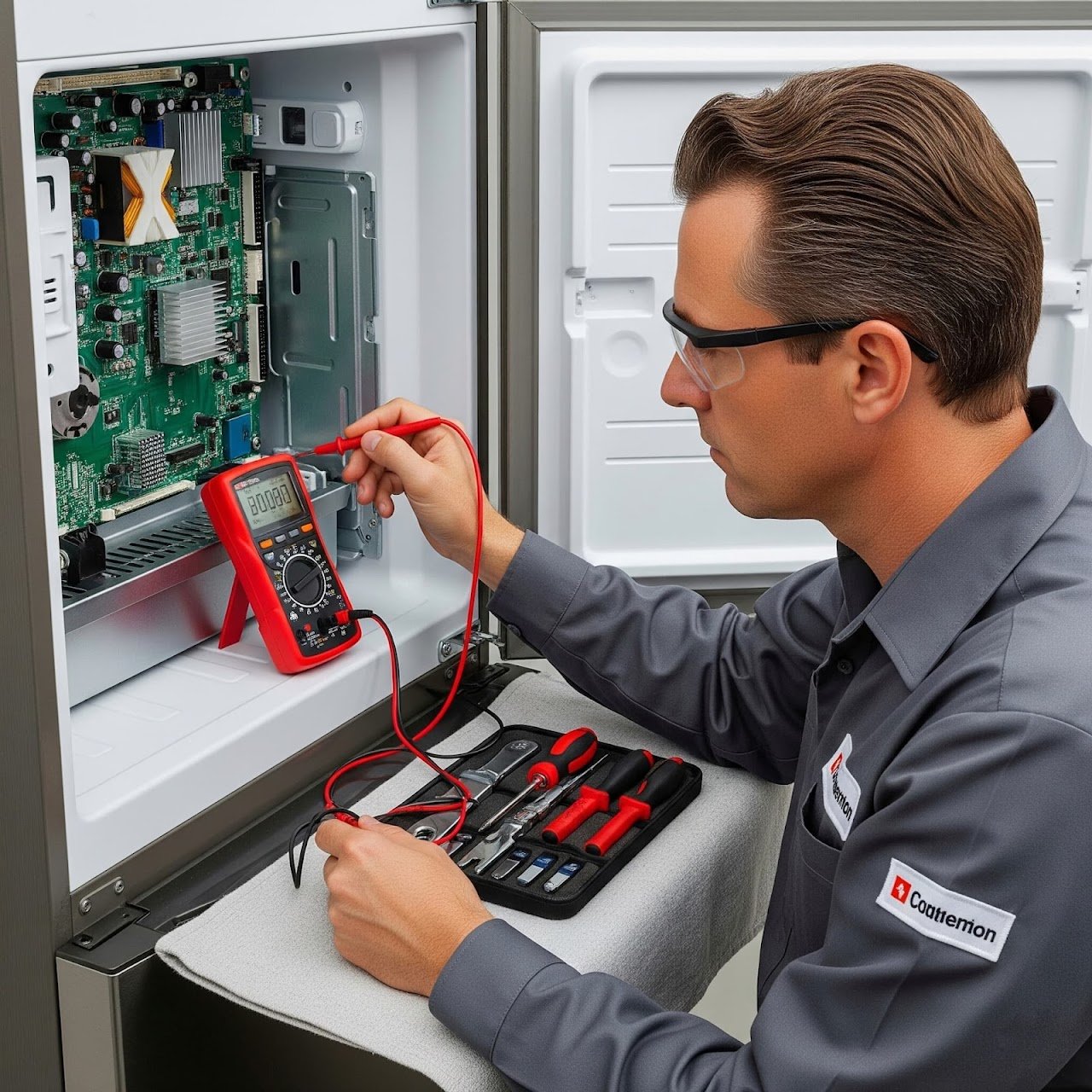 Checking the control board of a Whirlpool refrigerator