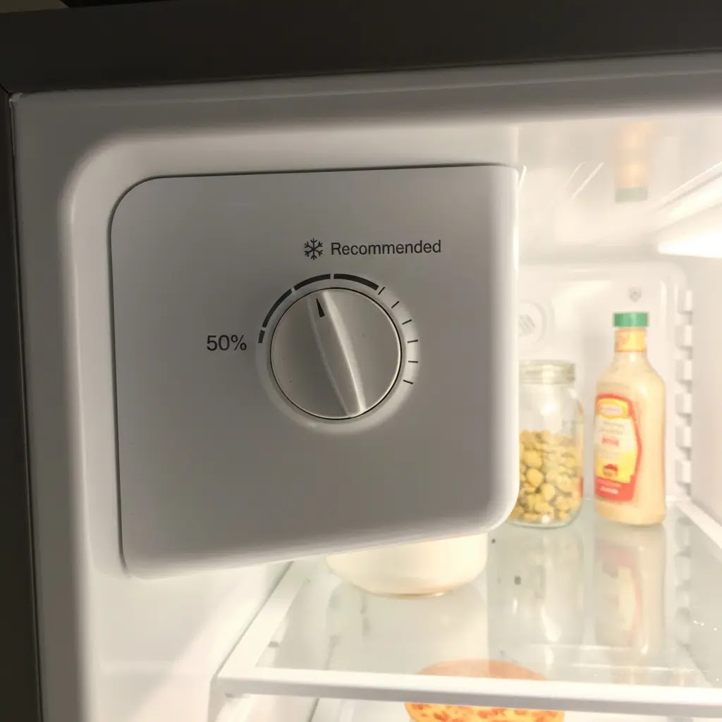 Checking correct temperature settings on a Whirlpool refrigerator