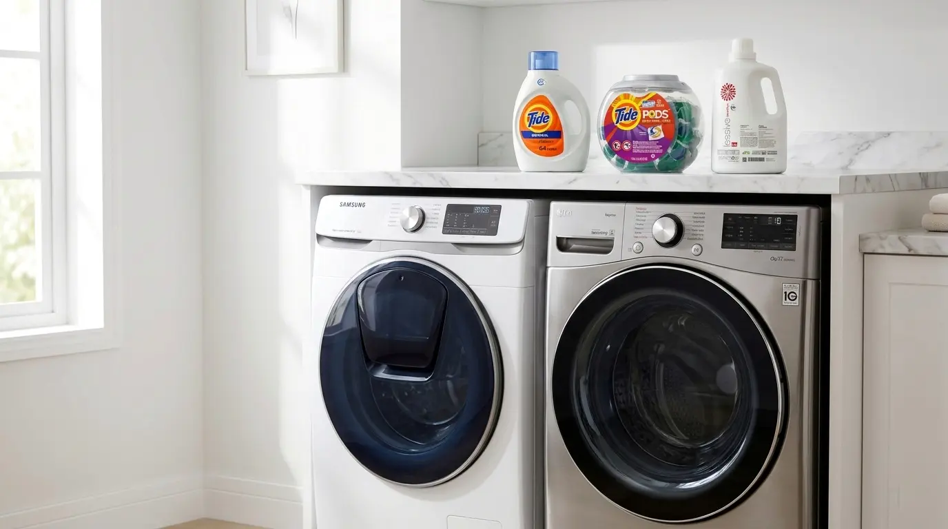 Best HE detergents for LG and Samsung washing machines 2026, expert guide