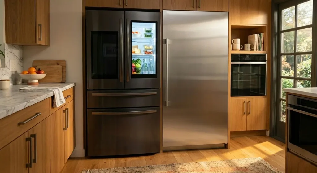 LG InstaView fridge versus Bosch premium European refrigerator — build quality comparison 2026