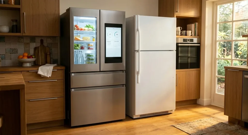 LG smart inverter refrigerator versus Whirlpool reliable fridge — energy efficiency comparison 2026
