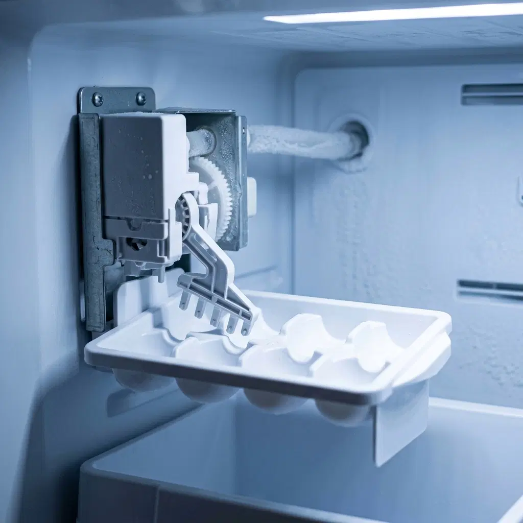 Samsung refrigerator ice maker tray with no ice production — troubleshooting guide for ice maker not working 2026
