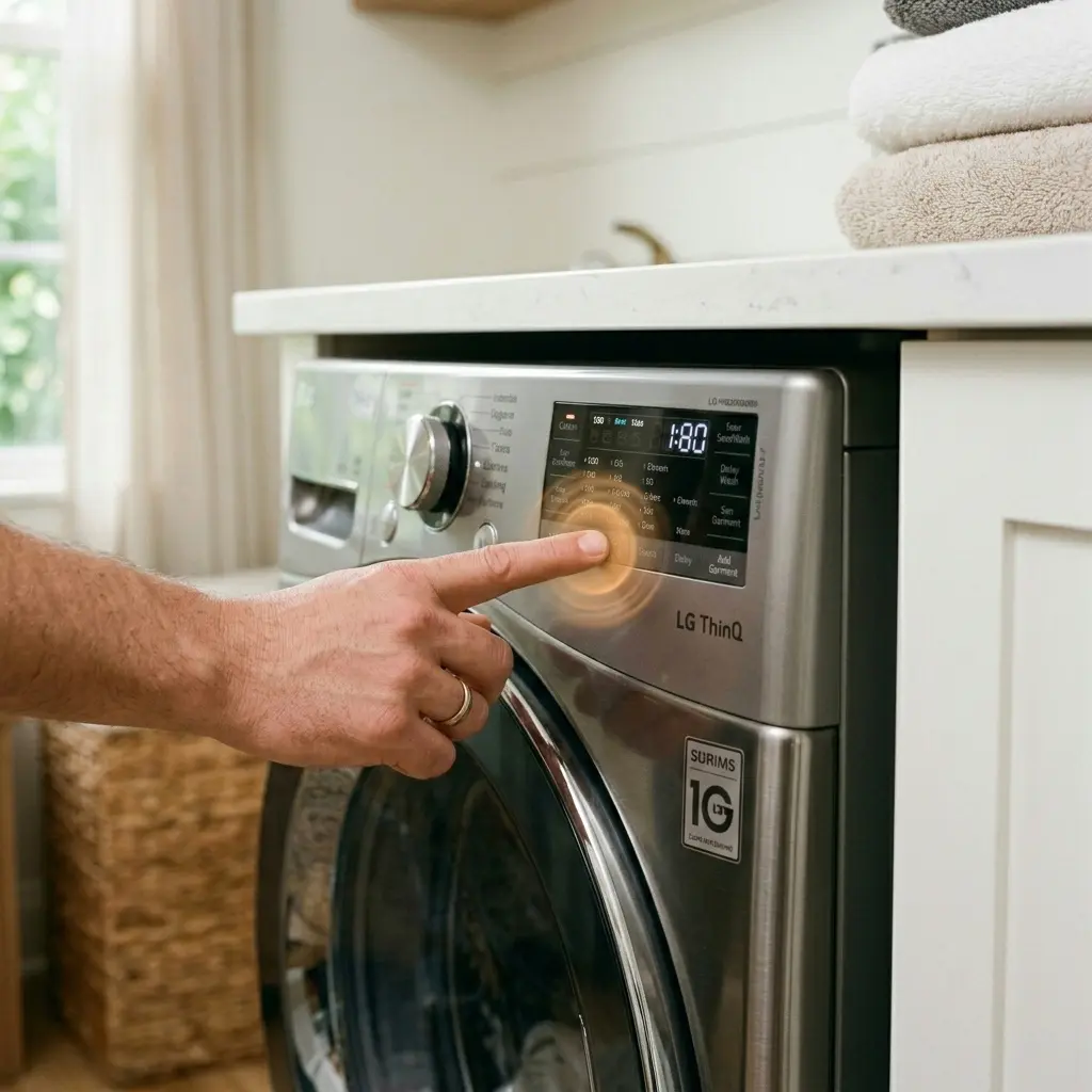 Turning off LG washer CL error code by holding the child lock button for 3 seconds