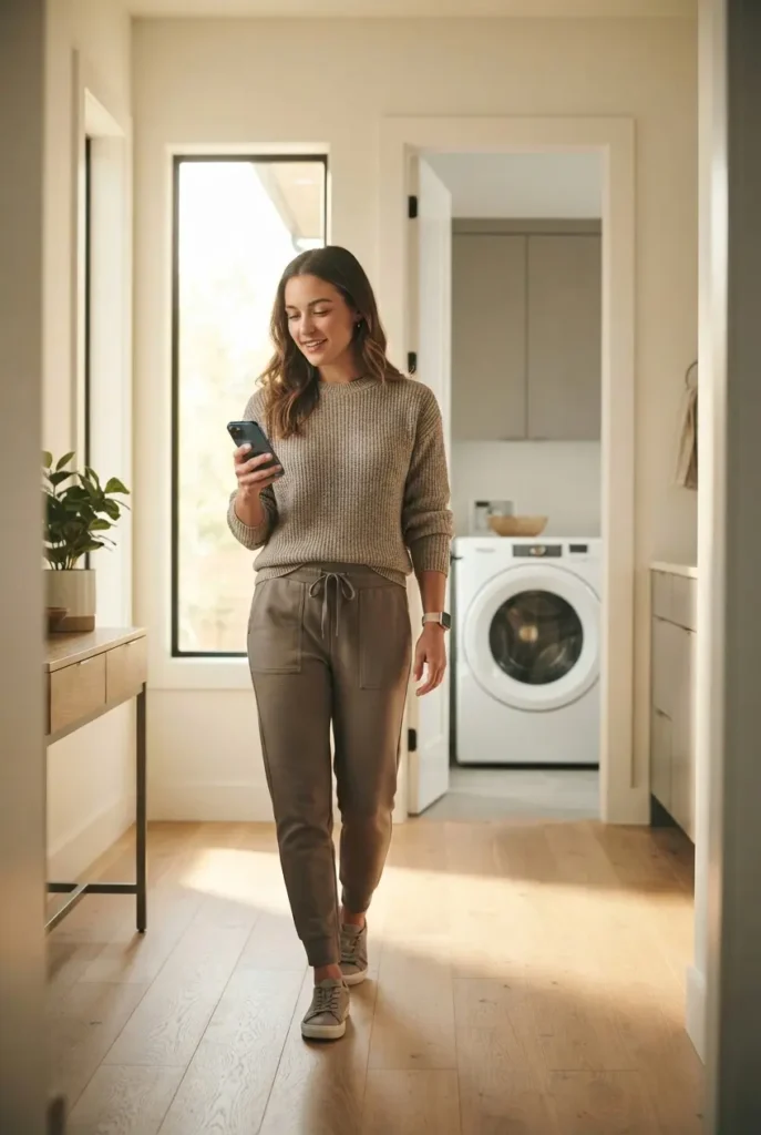 Smartphone notification alert from Whirlpool smart washer app