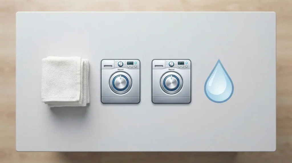 Visual comparison overview of Whirlpool top-load and front-load washer features