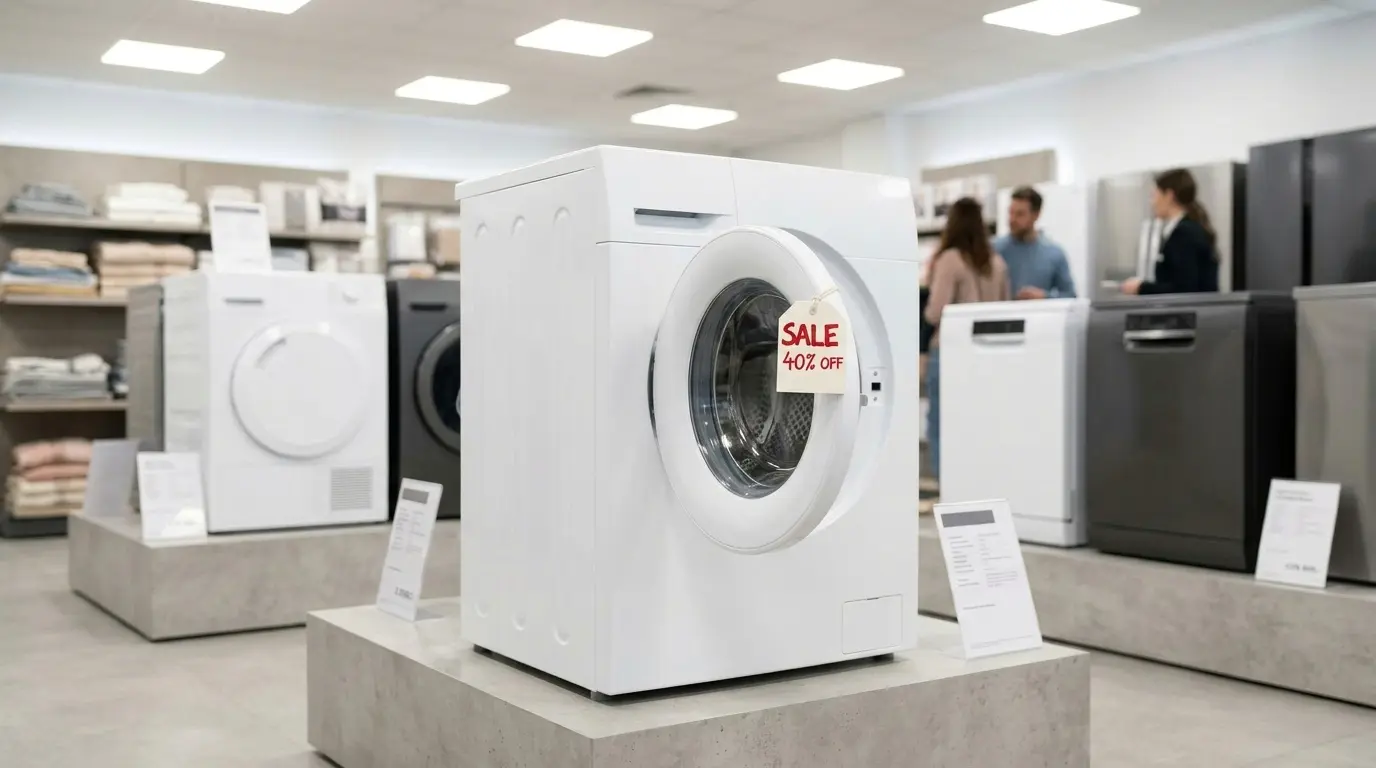 Best time to buy an LG washing machine, showroom sale display