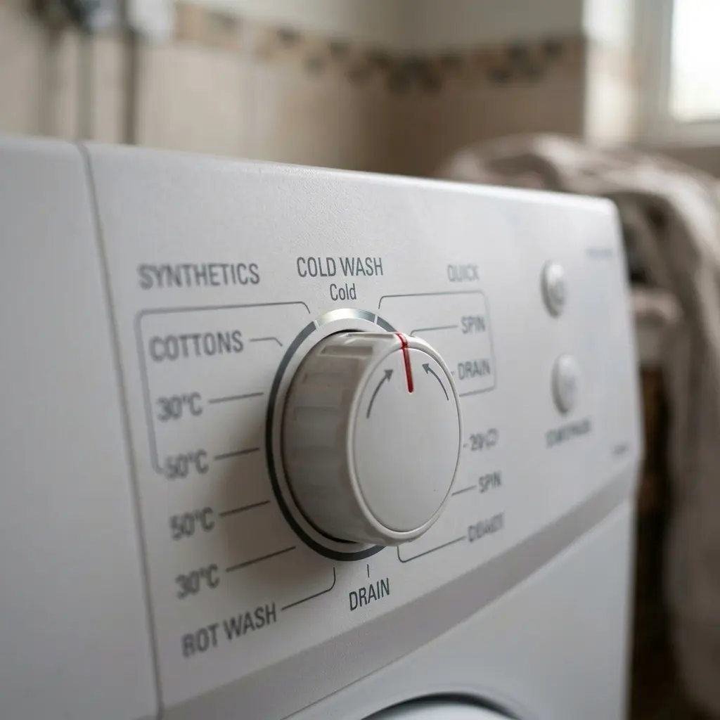 Cold wash cycle setting linked to detergent residue