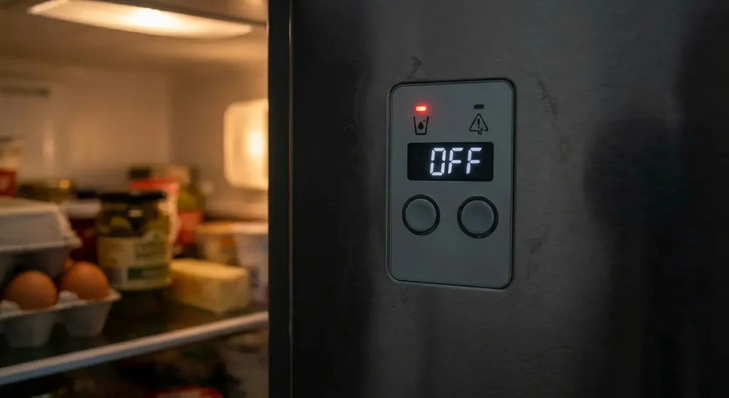 LG refrigerator display stuck on OFF, a sign of demo or showroom mode