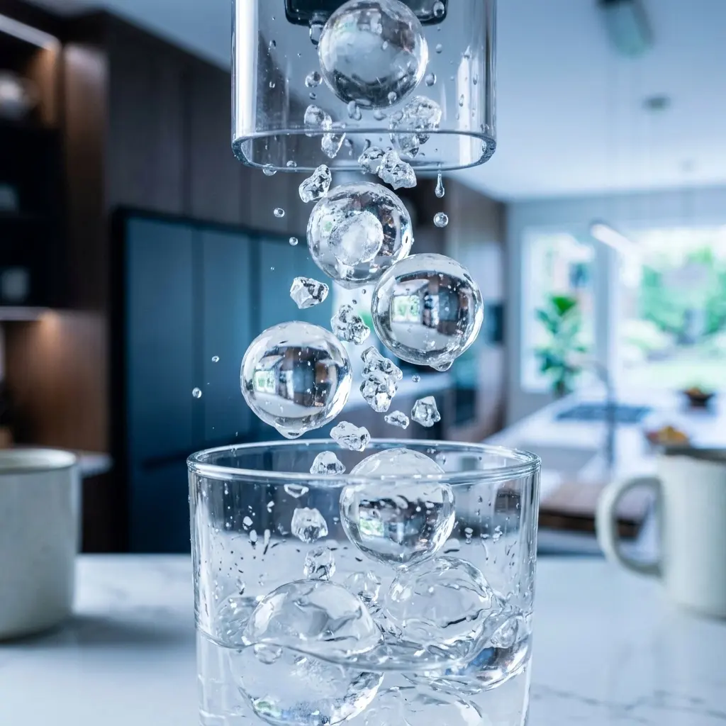 Craft ice from LG Signature refrigerator ice dispenser
