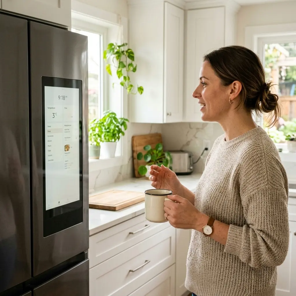 LG Signature built-in refrigerator in luxury kitchen