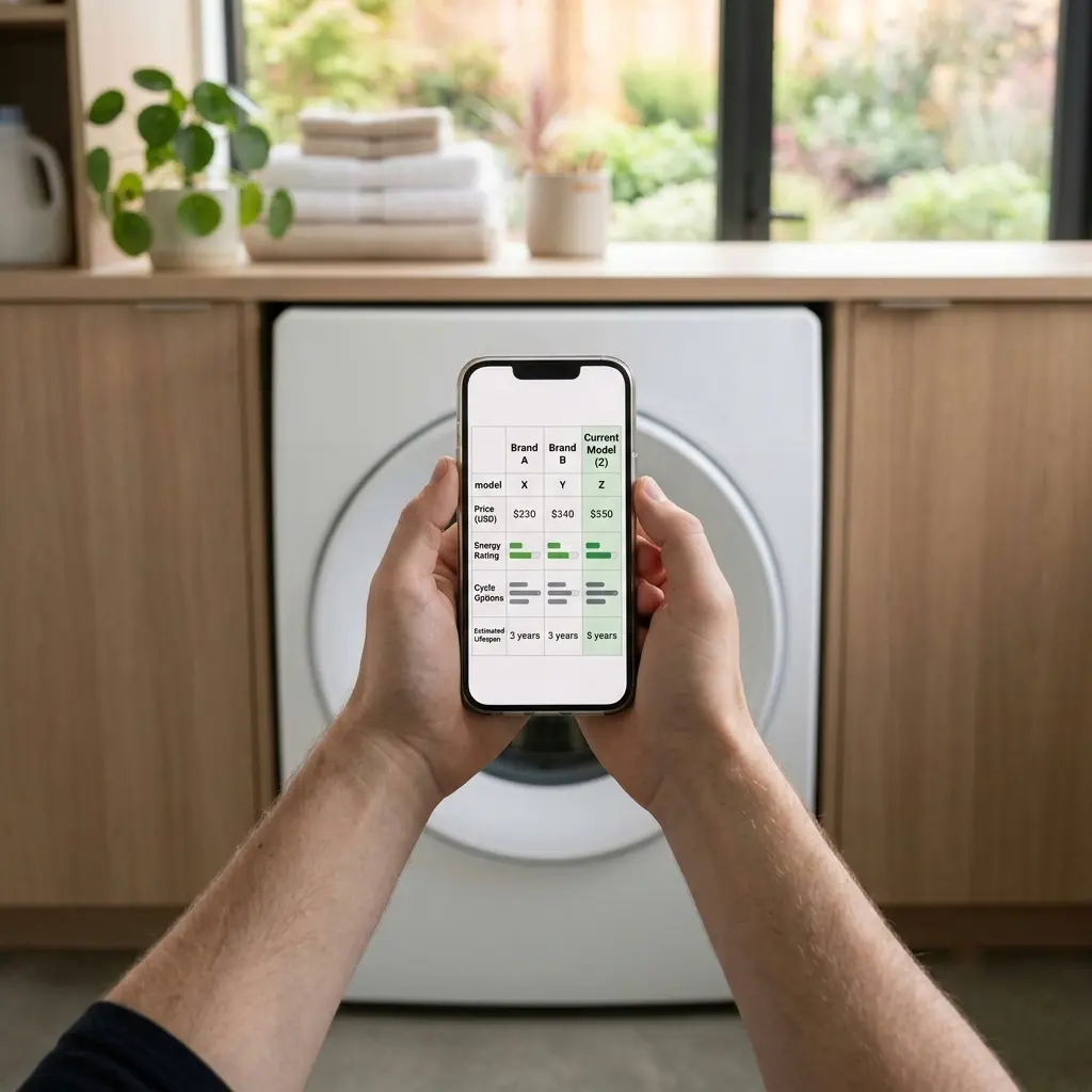 Comparing LG washing machine prices before buying