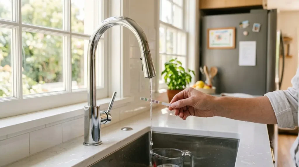 Testing water hardness before choosing an LG washing machine
