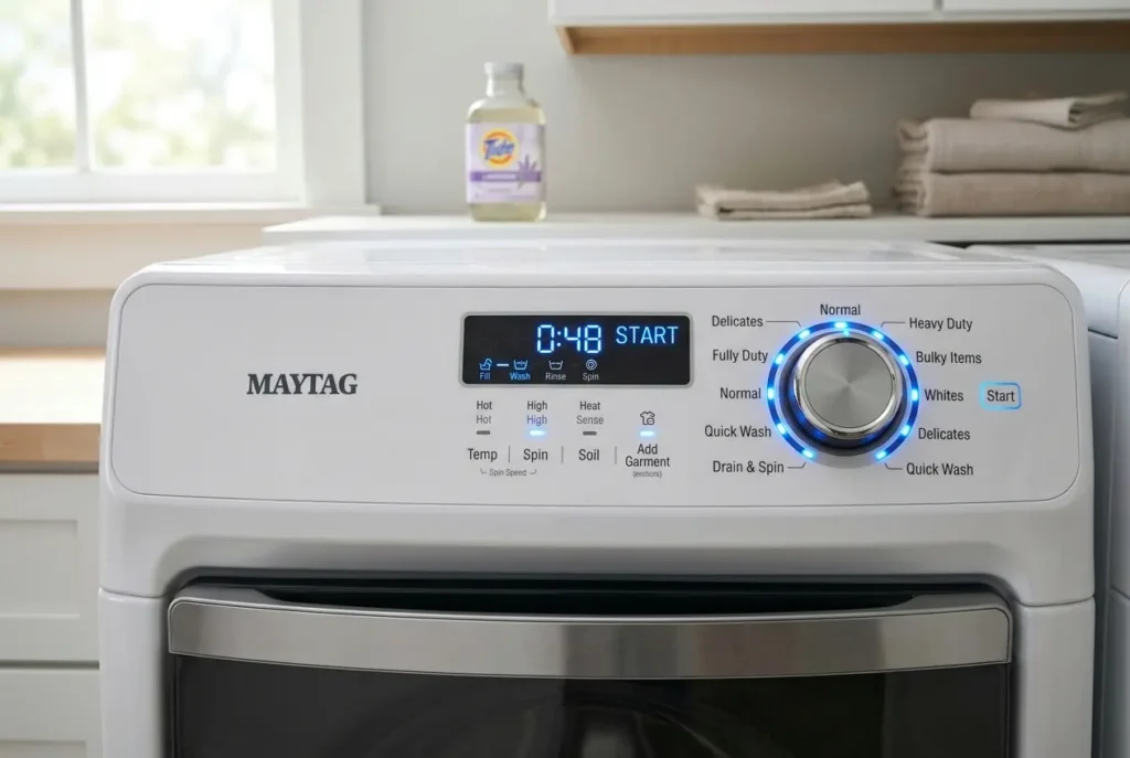 Maytag washer control panel resetting mid-cycle. Maytag Washer Cycle Restart fix guide